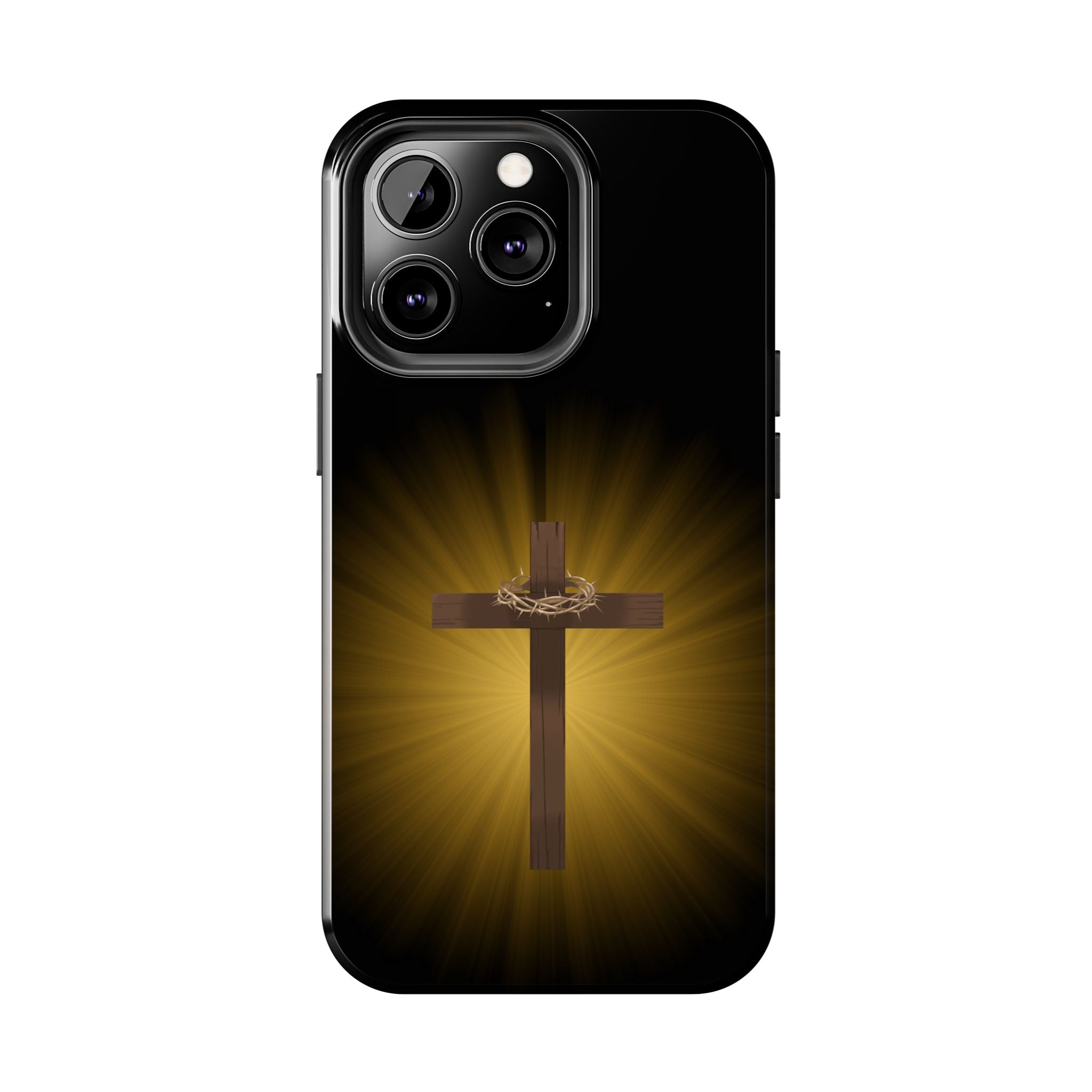 Cross and Crown of Thorns Phone Case