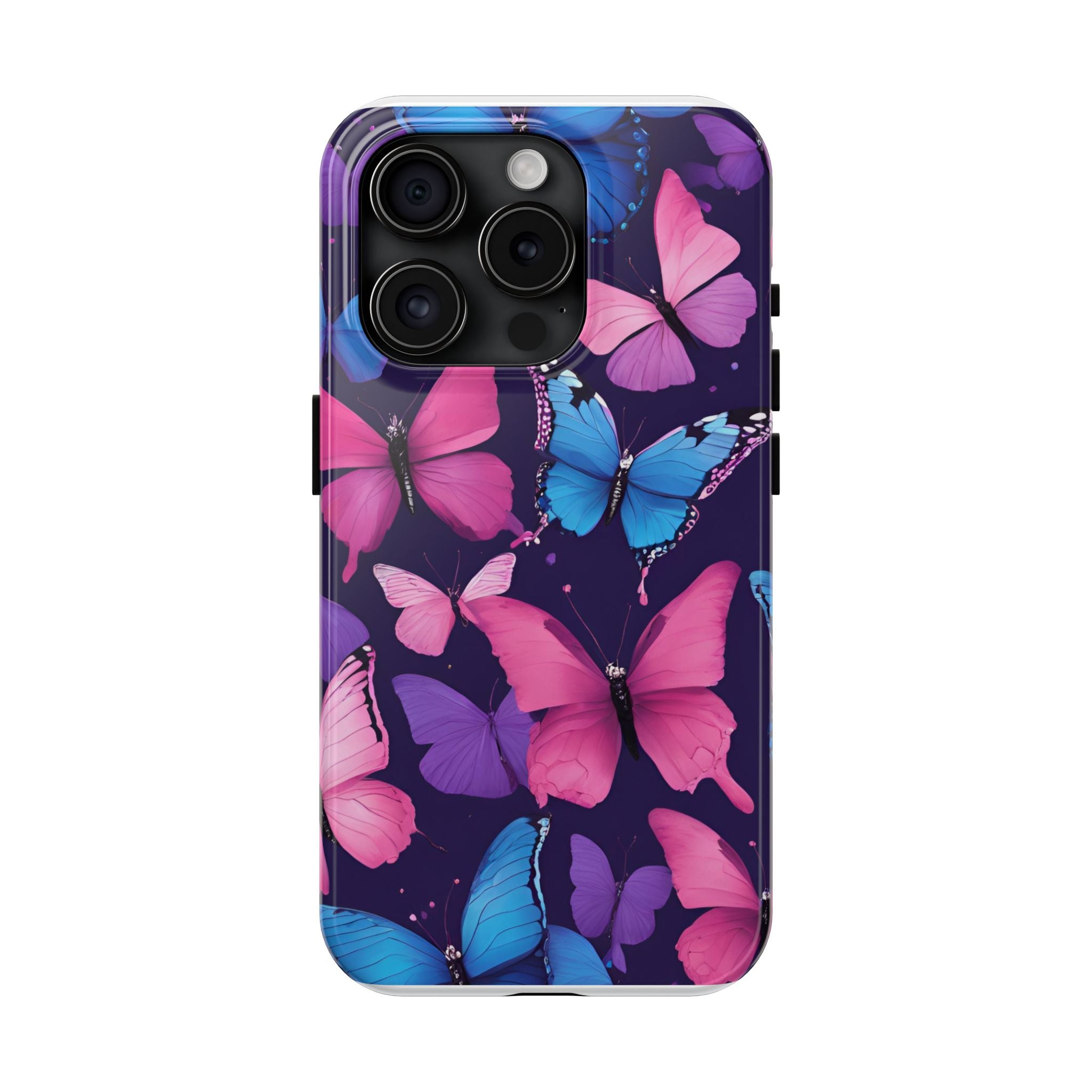 Butterfly Phone Case (Pink,Purple and Blue)