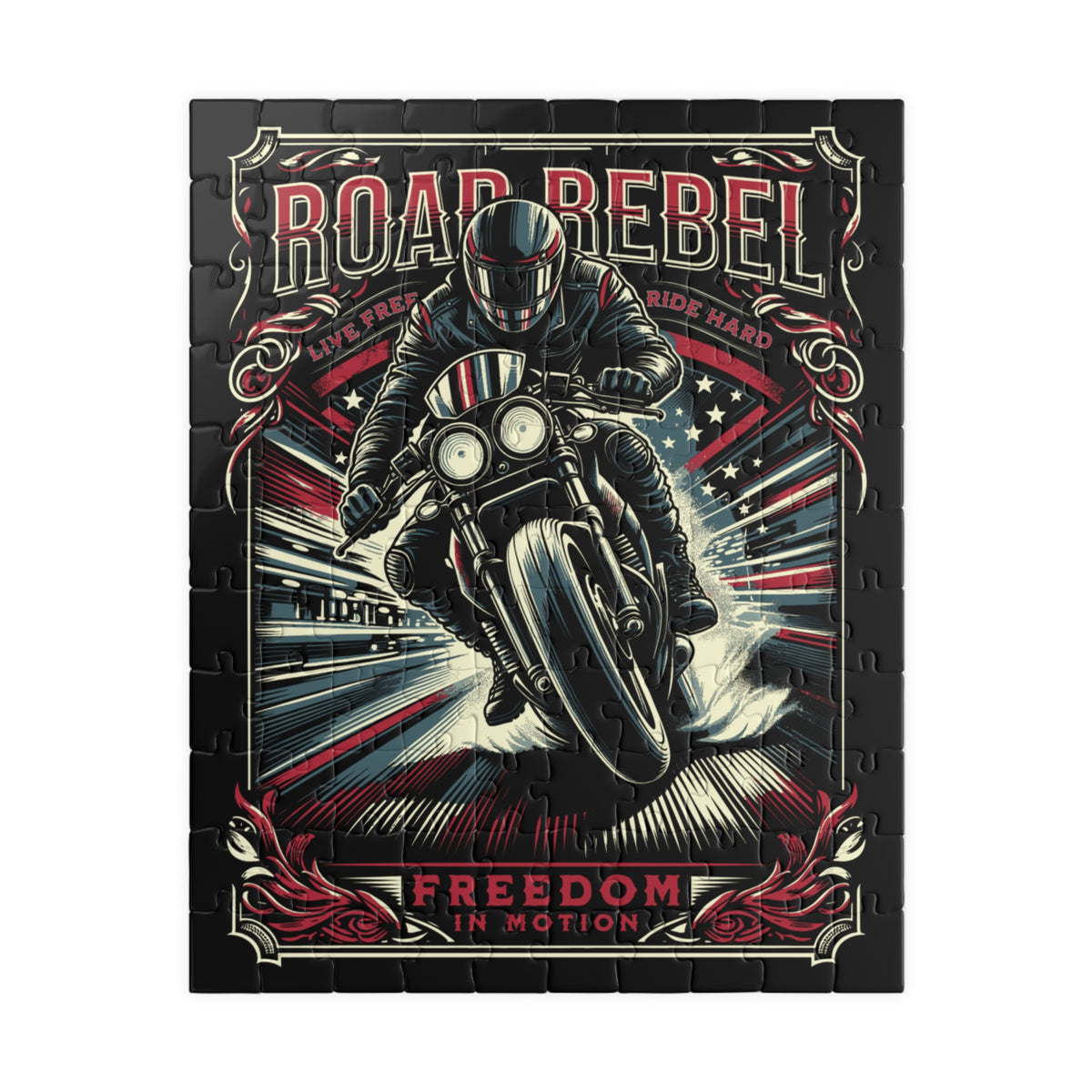 Road Rebel Motorcycle Puzzle (110/252/520 pcs)