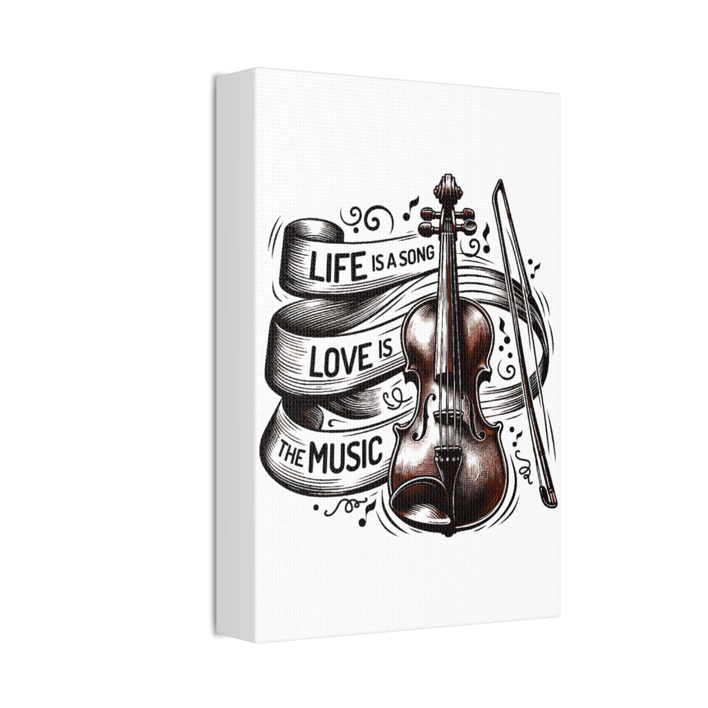 Violin Wall Art Canvas
