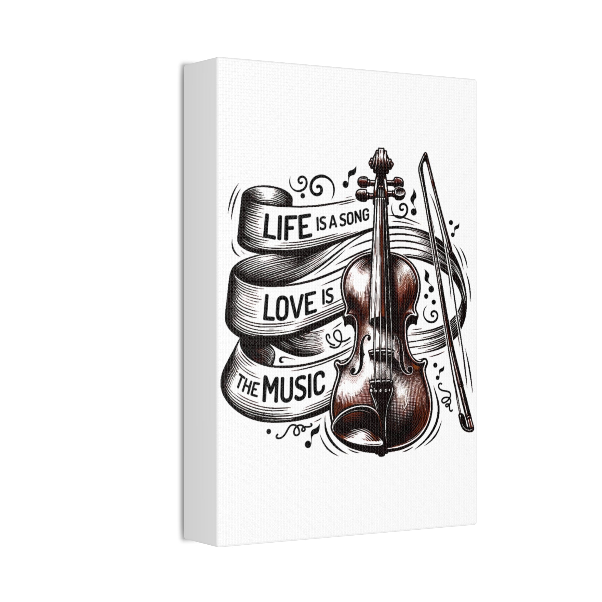 Violin Wall Art Canvas