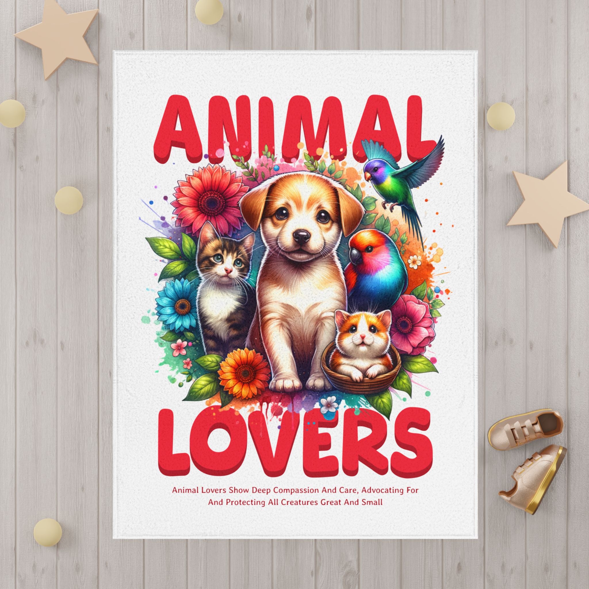 Animal Lovers Toddler Blanket
