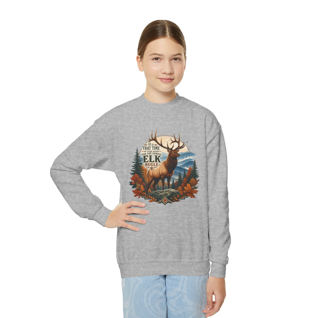 Elk Bugle Youth Crewneck