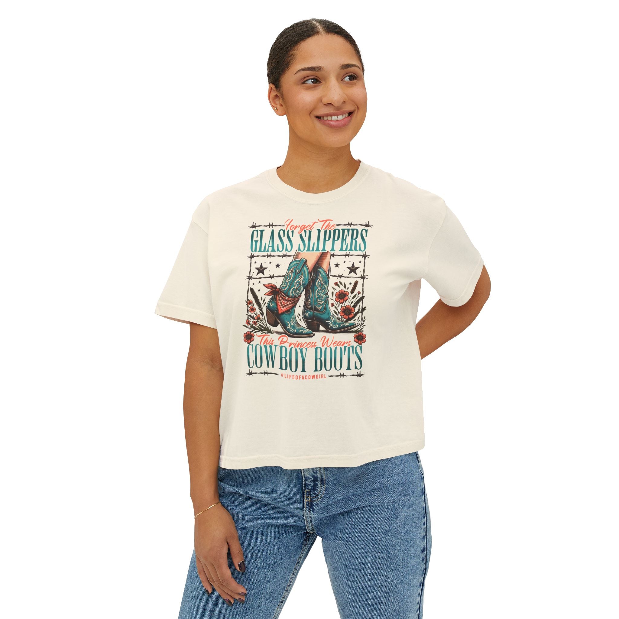 Cowgirl Boots Boxy T-Shirt