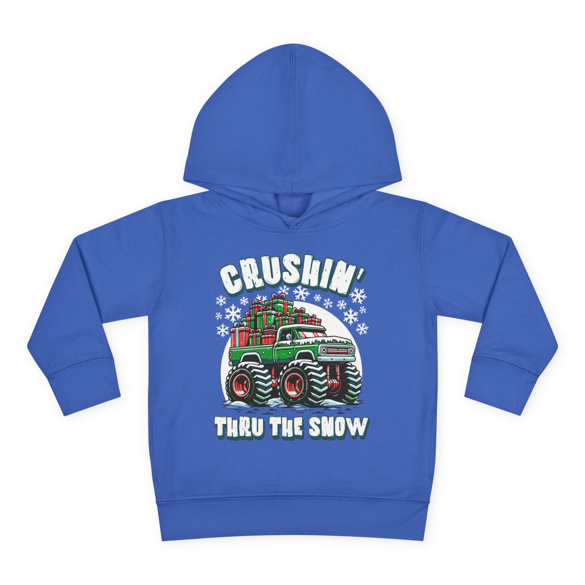 "Crushin' Thru the Snow" Christmas Monster Truck Hoodie