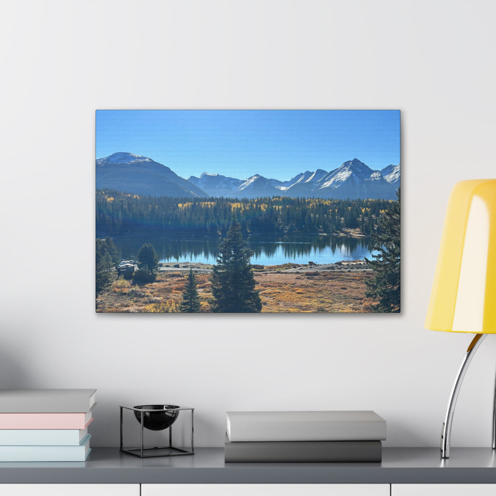 Mountain Lake Landscape Canvas