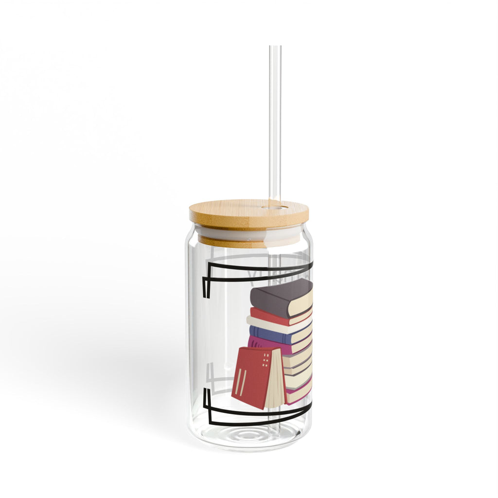 So Many Books Sipper Glass