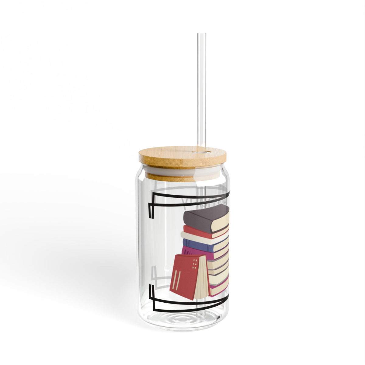 So Many Books Sipper Glass