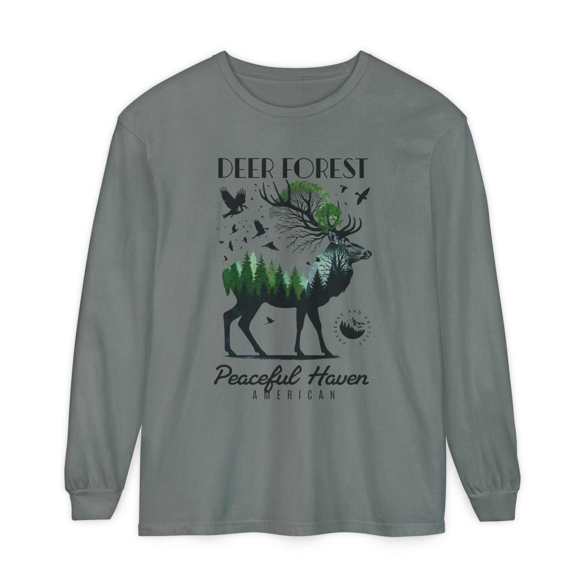 Deer Forest LS Tee