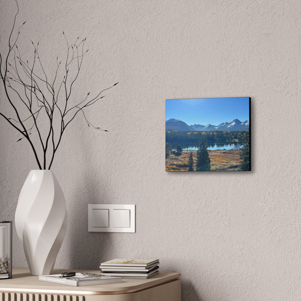 Mountain Lake Landscape Canvas