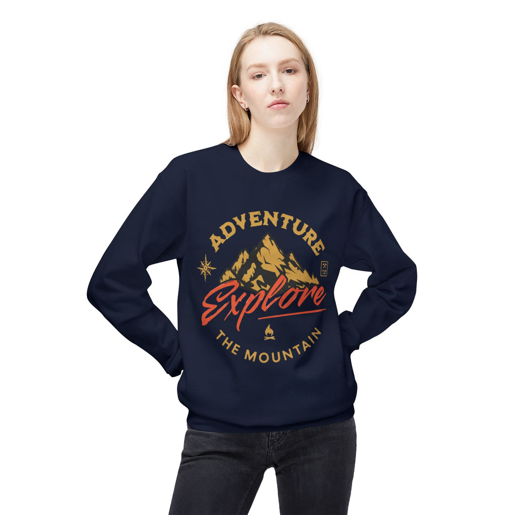 Adventure Explore Mountain Crewneck