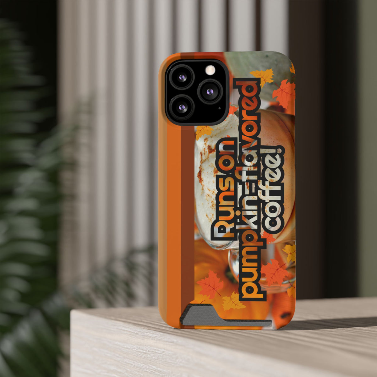 Coffee Phone Case w/Card Holder