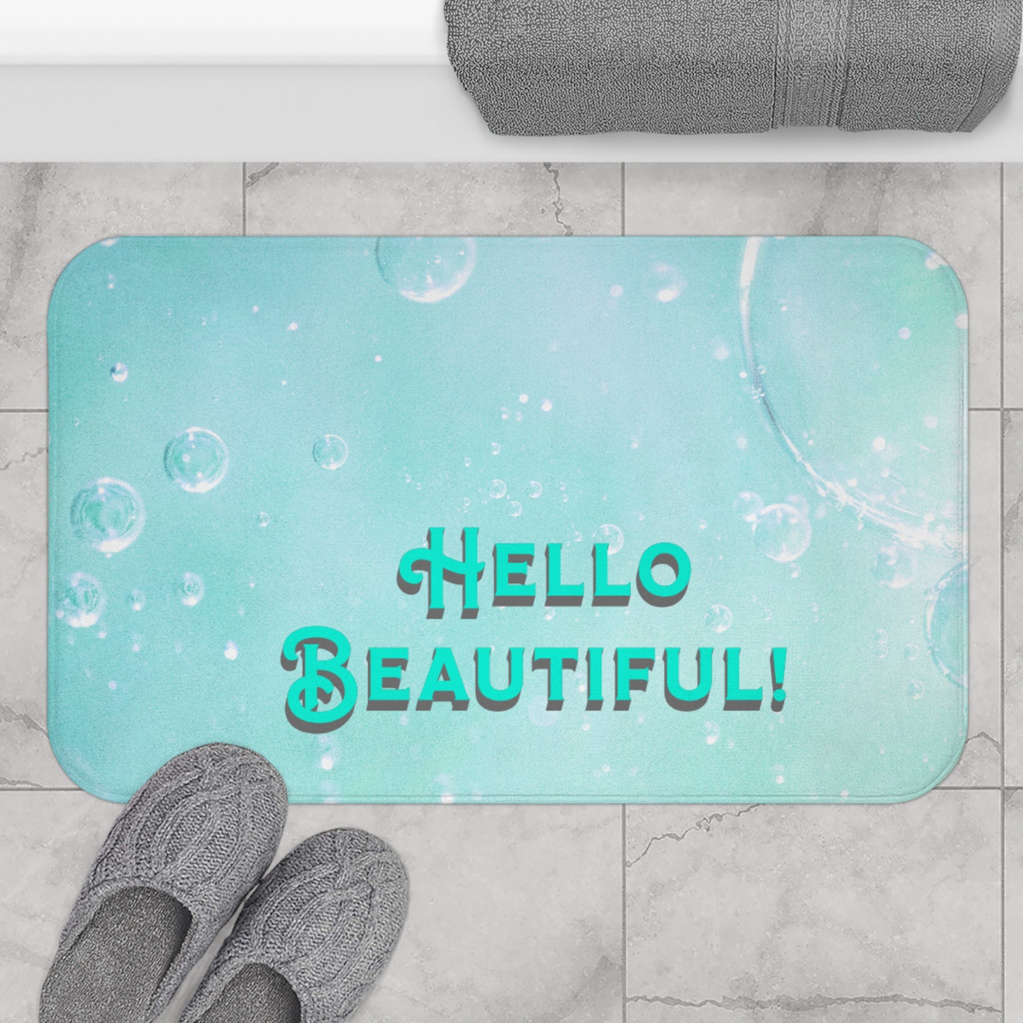Aqua Bubble Bath Mat