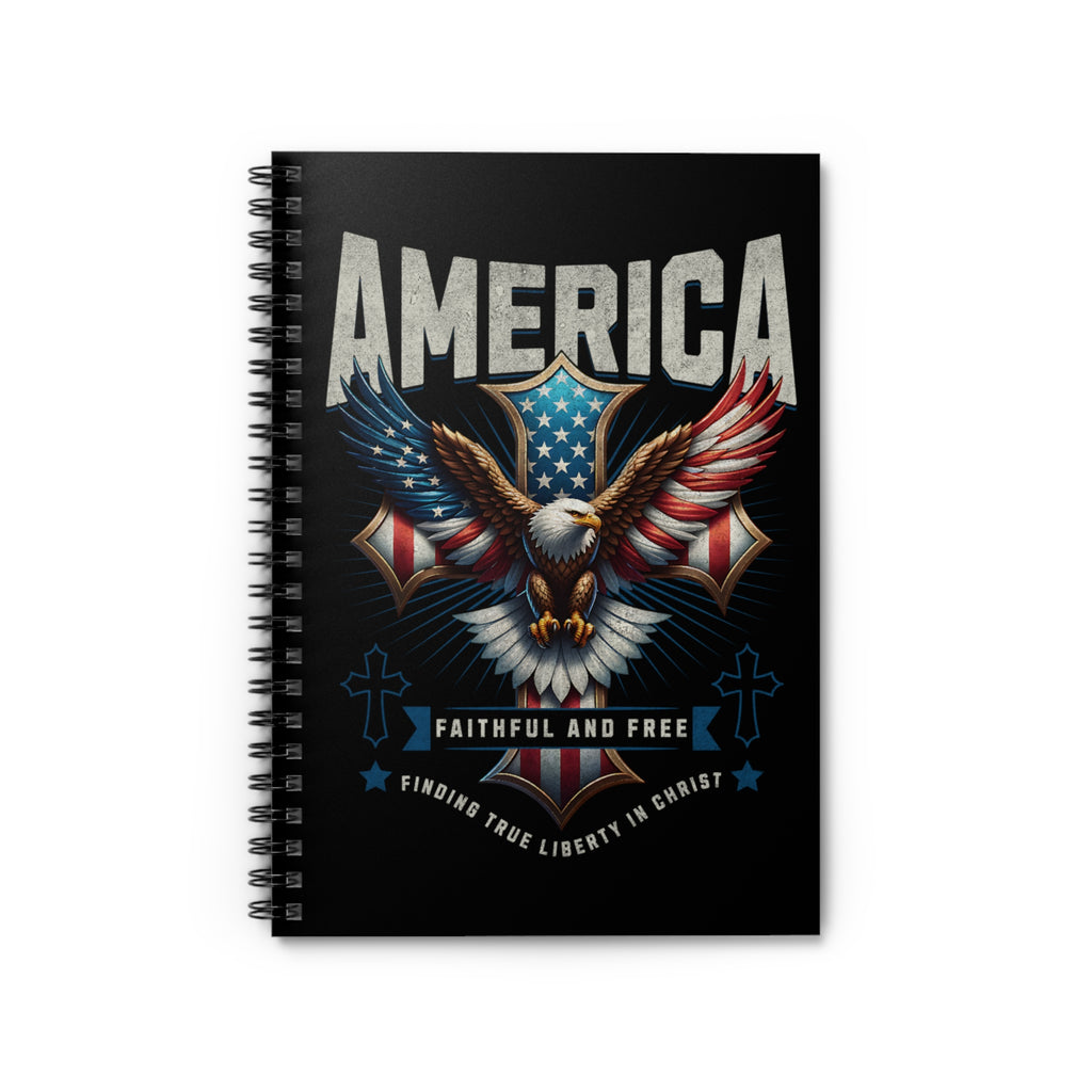 America Eagle Spiral Notebook