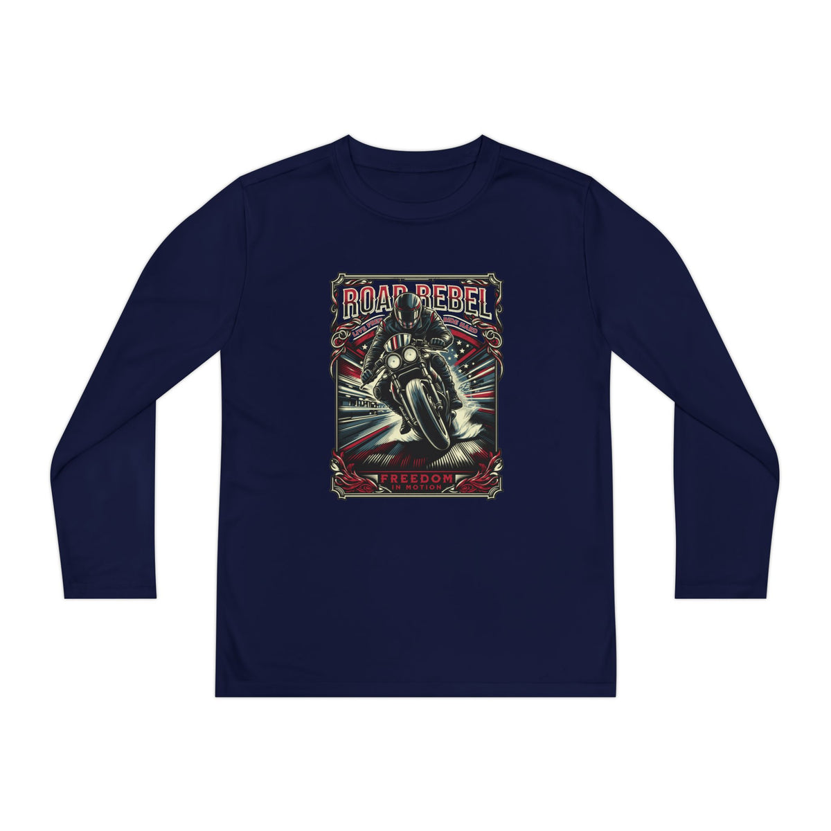 "Road Rebel" Motorcycle Youth LS T-Shirt