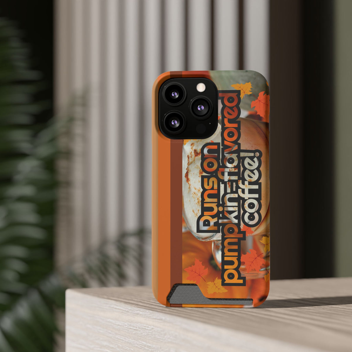 Coffee Phone Case w/Card Holder