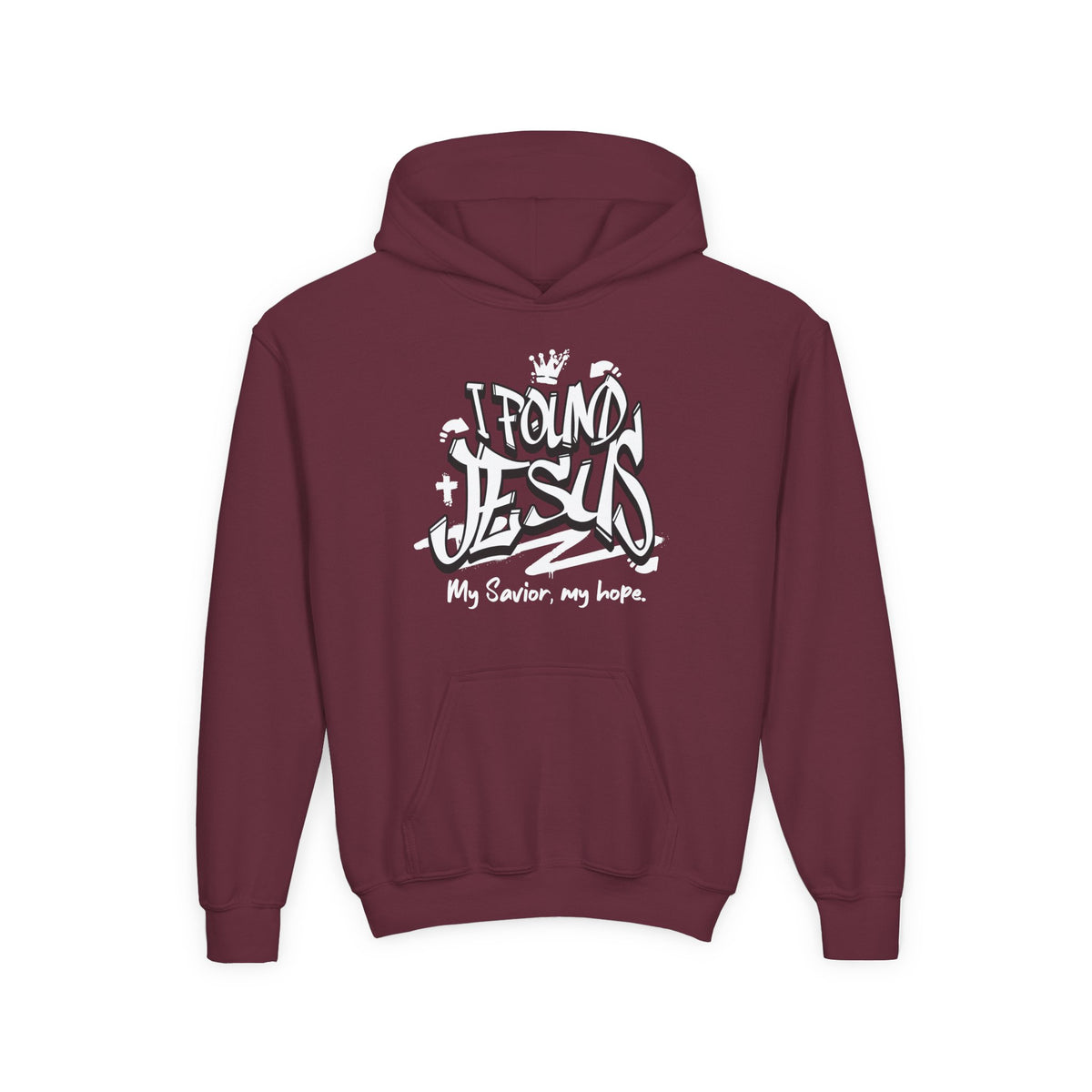 "I Found Jesus" Youth Hoodie