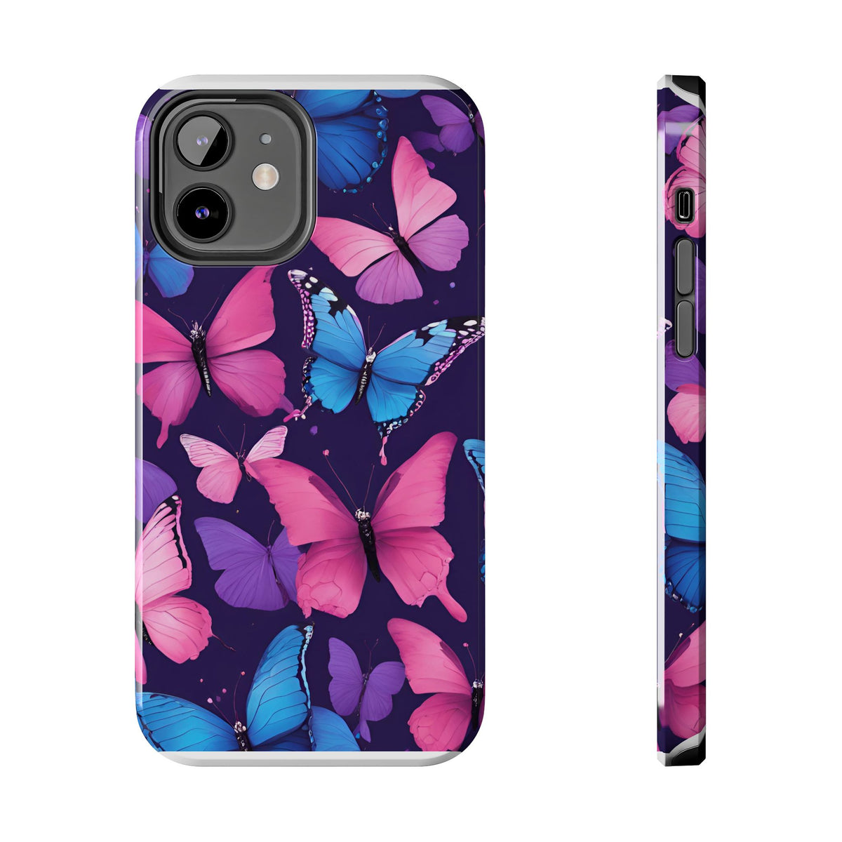Butterfly Phone Case (Pink,Purple and Blue)