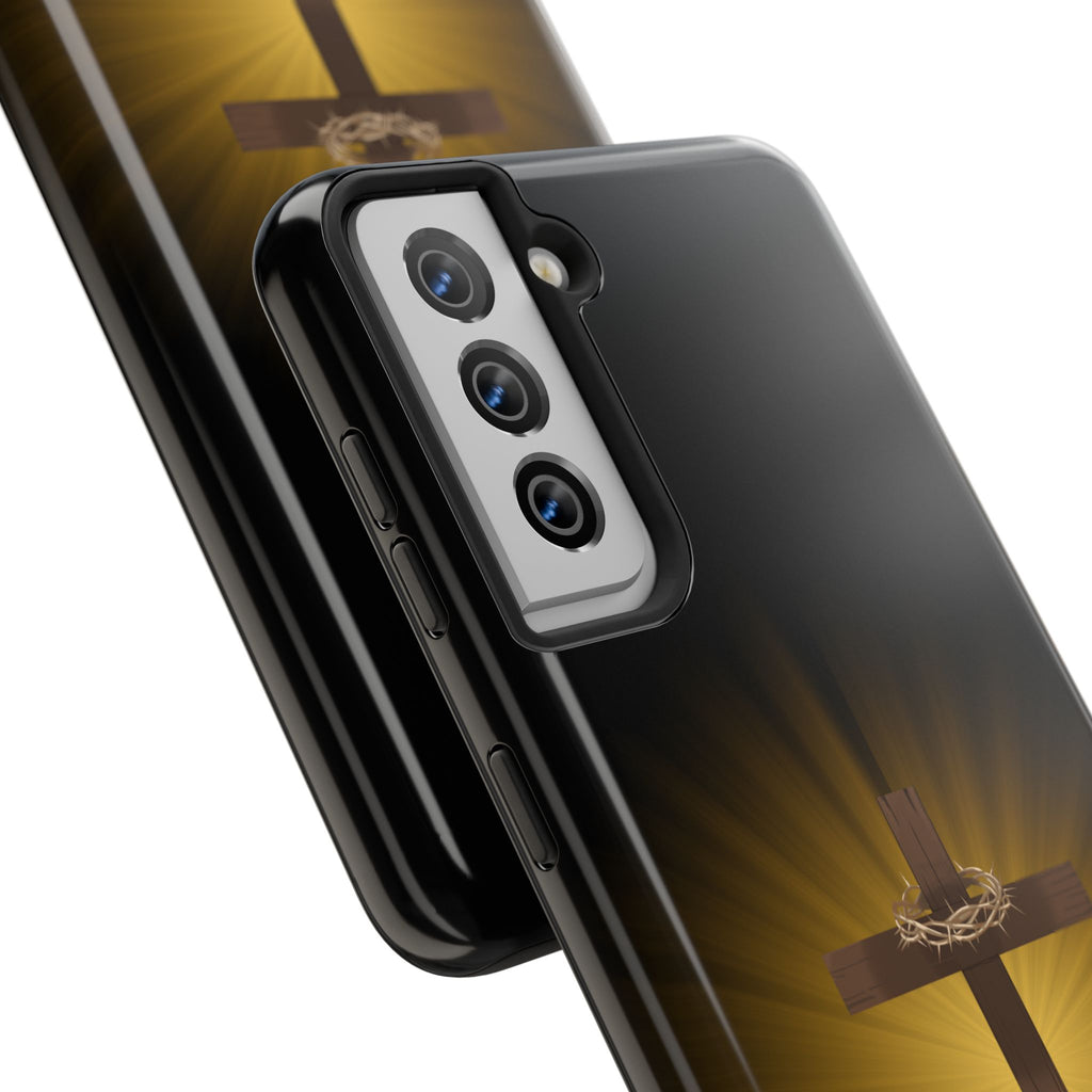 Cross and Crown of Thorns Phone Case