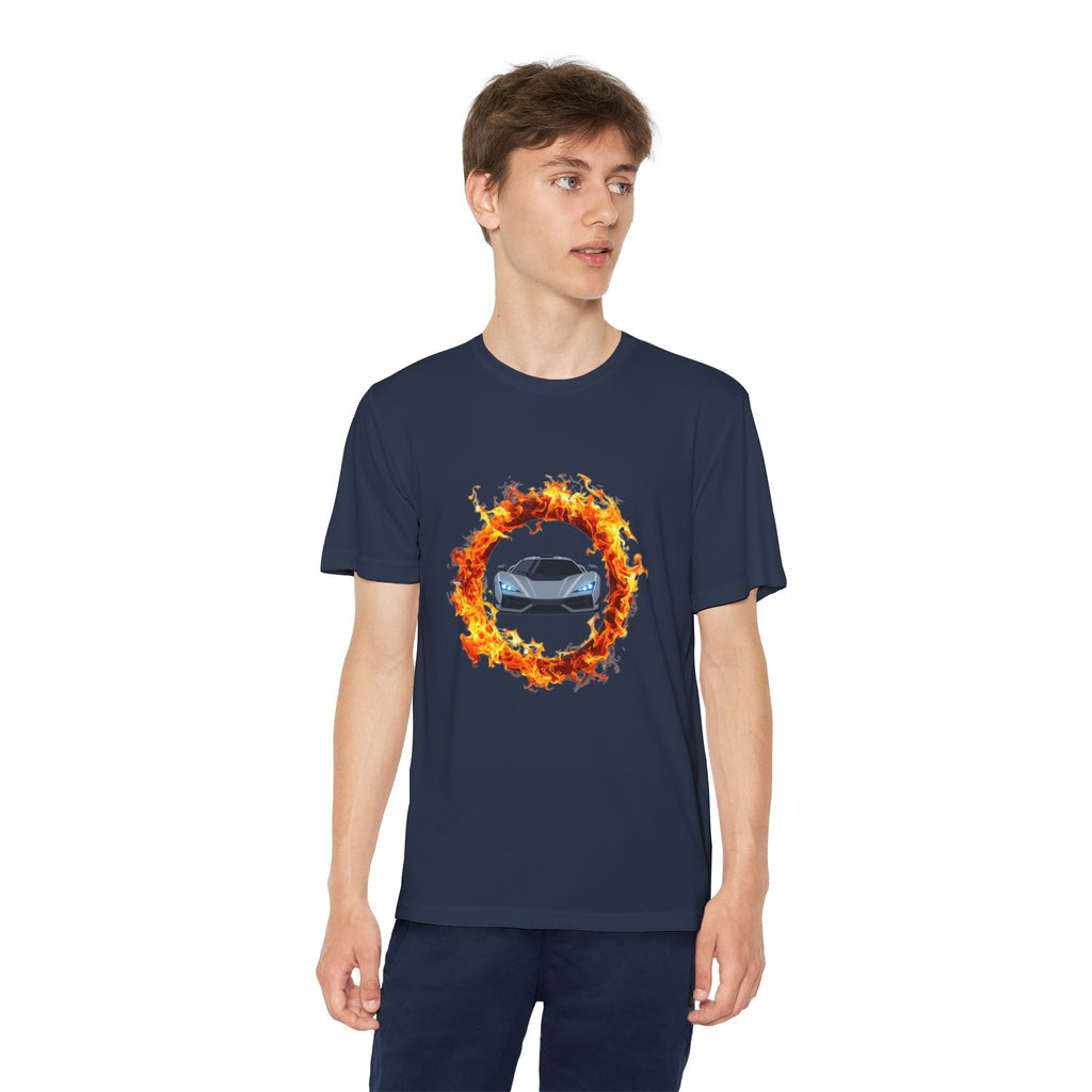 Car in a Ring of Fire Youth T-Shirt
