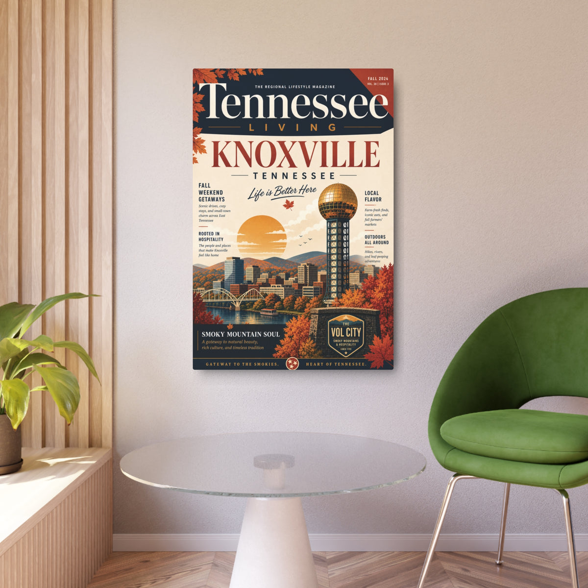 Knoxville Tennessee Metal Art Sign