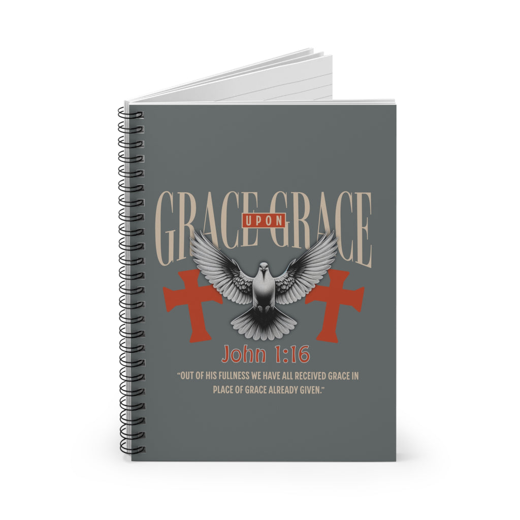 Grace Upon Grace Spiral Notebook (John 1:16)