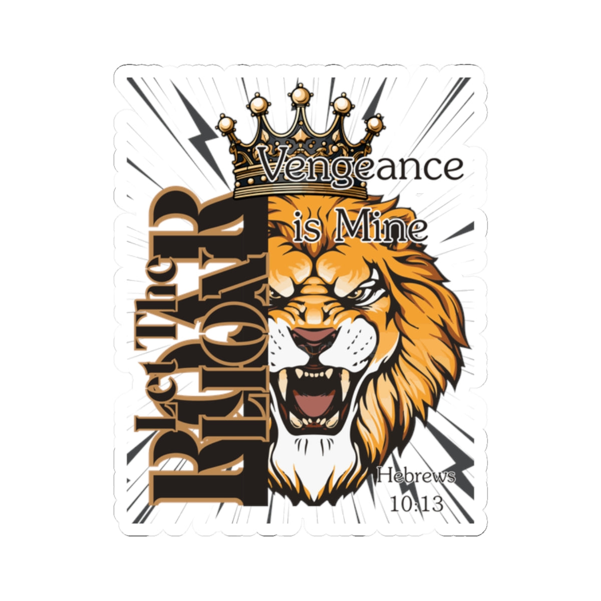 Bold Lion Vengeance Sticker