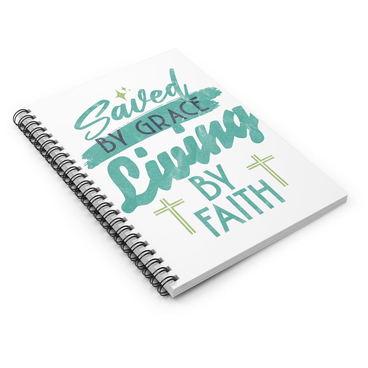 'Living by Faith' Spiral Notebook