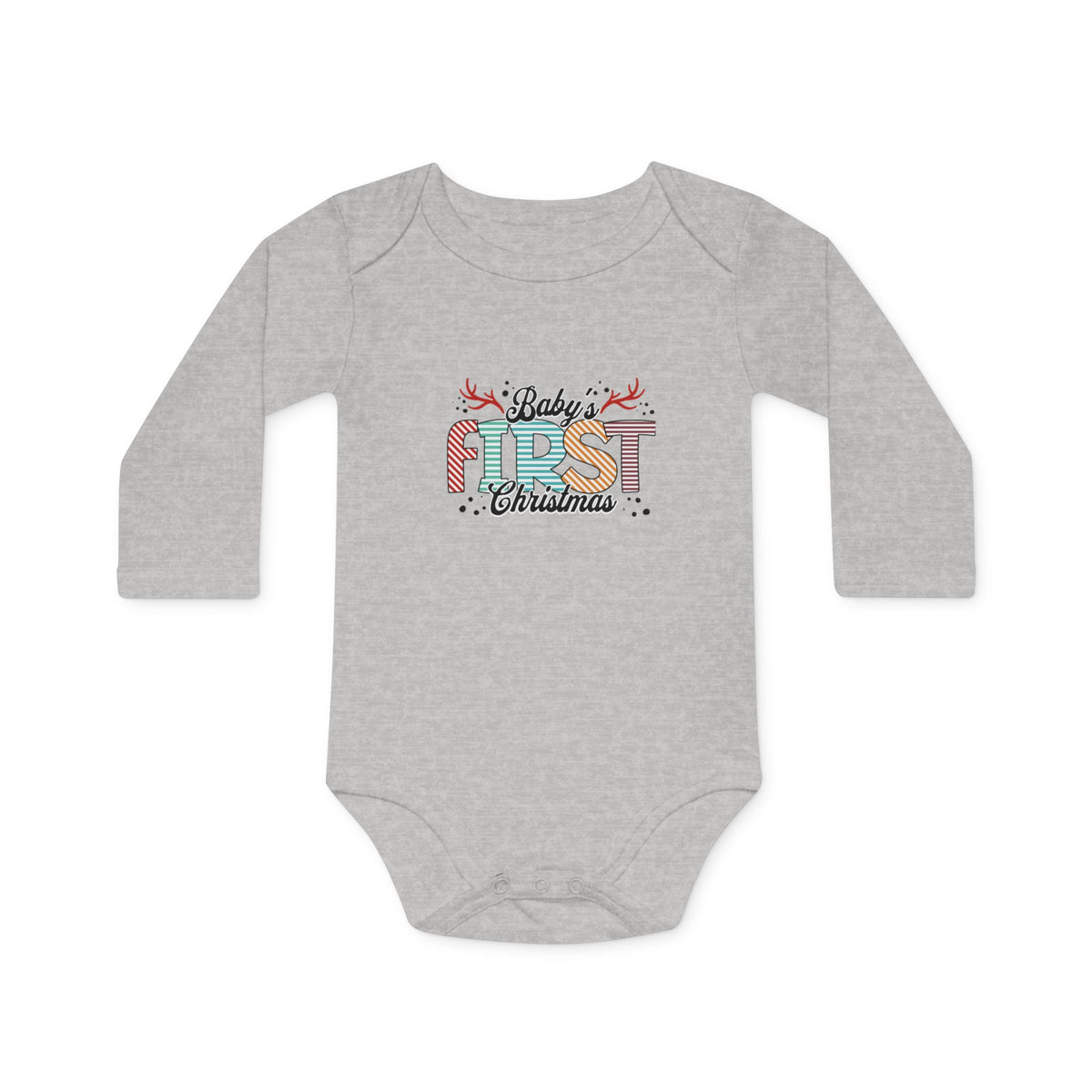"Baby's First Christmas" LS Onesie
