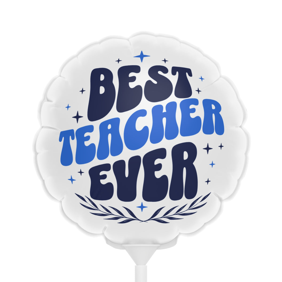 Best Teacher Ever Heart Balloon — 6"