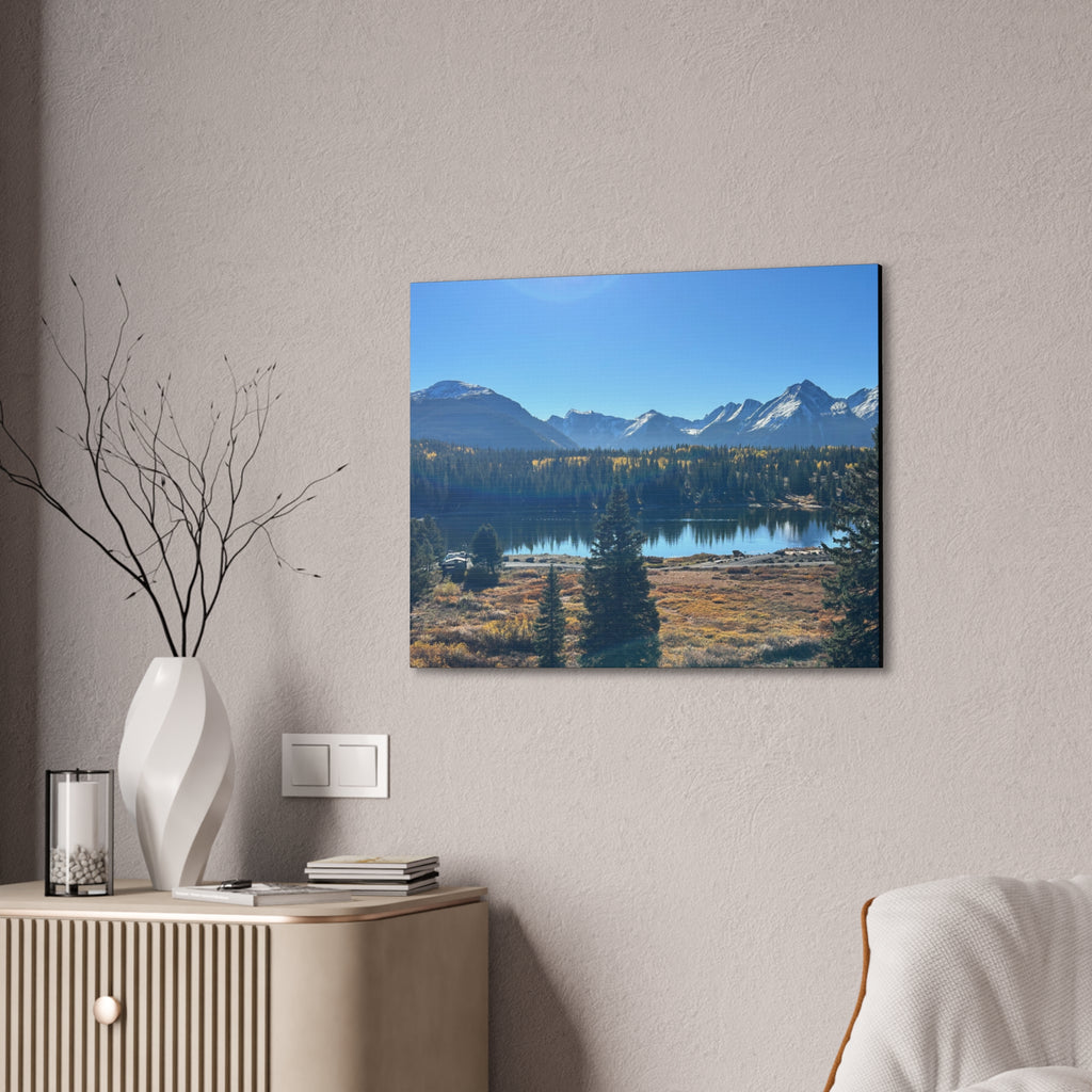 Mountain Lake Landscape Canvas