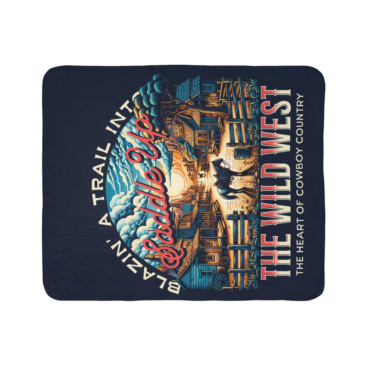 Blazin' A Trail Fleece Throw
