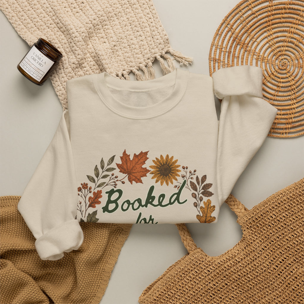 "Booked for Autumn" Crewneck