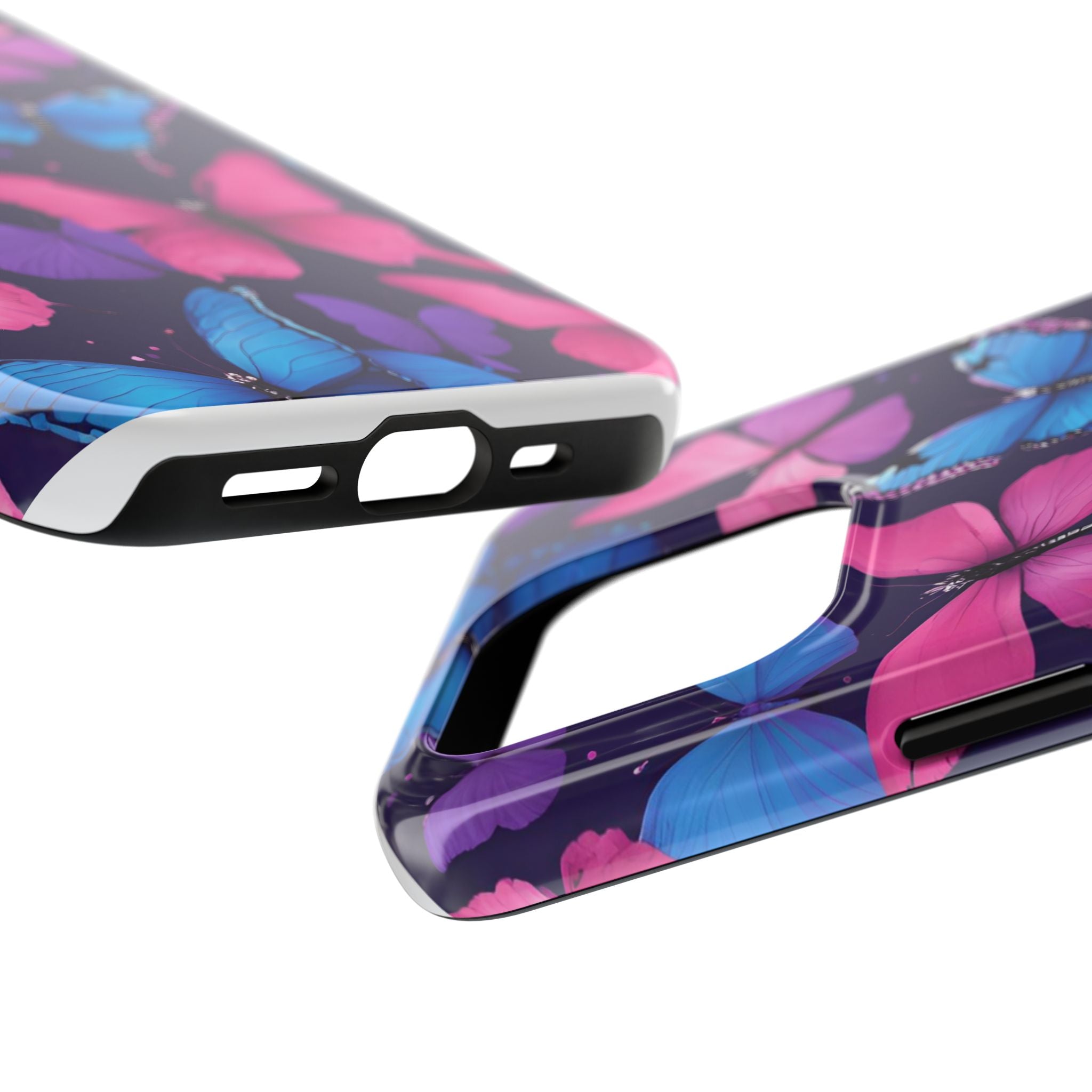 Butterfly Phone Case (Pink,Purple and Blue)
