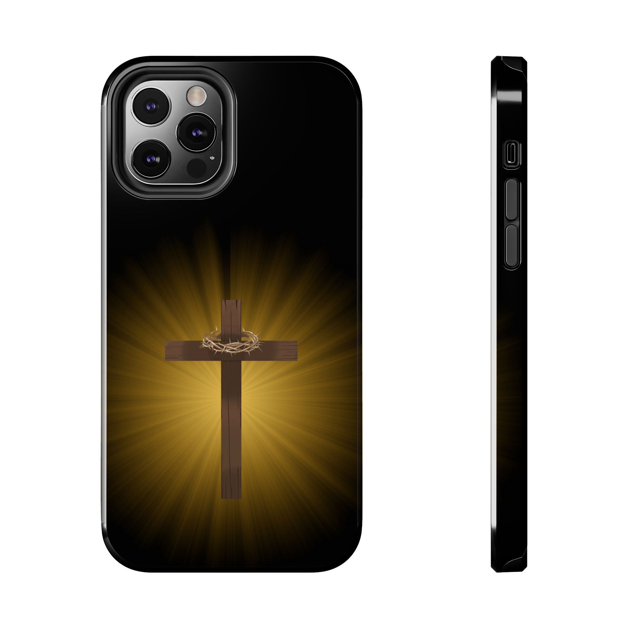 Cross and Crown of Thorns Phone Case