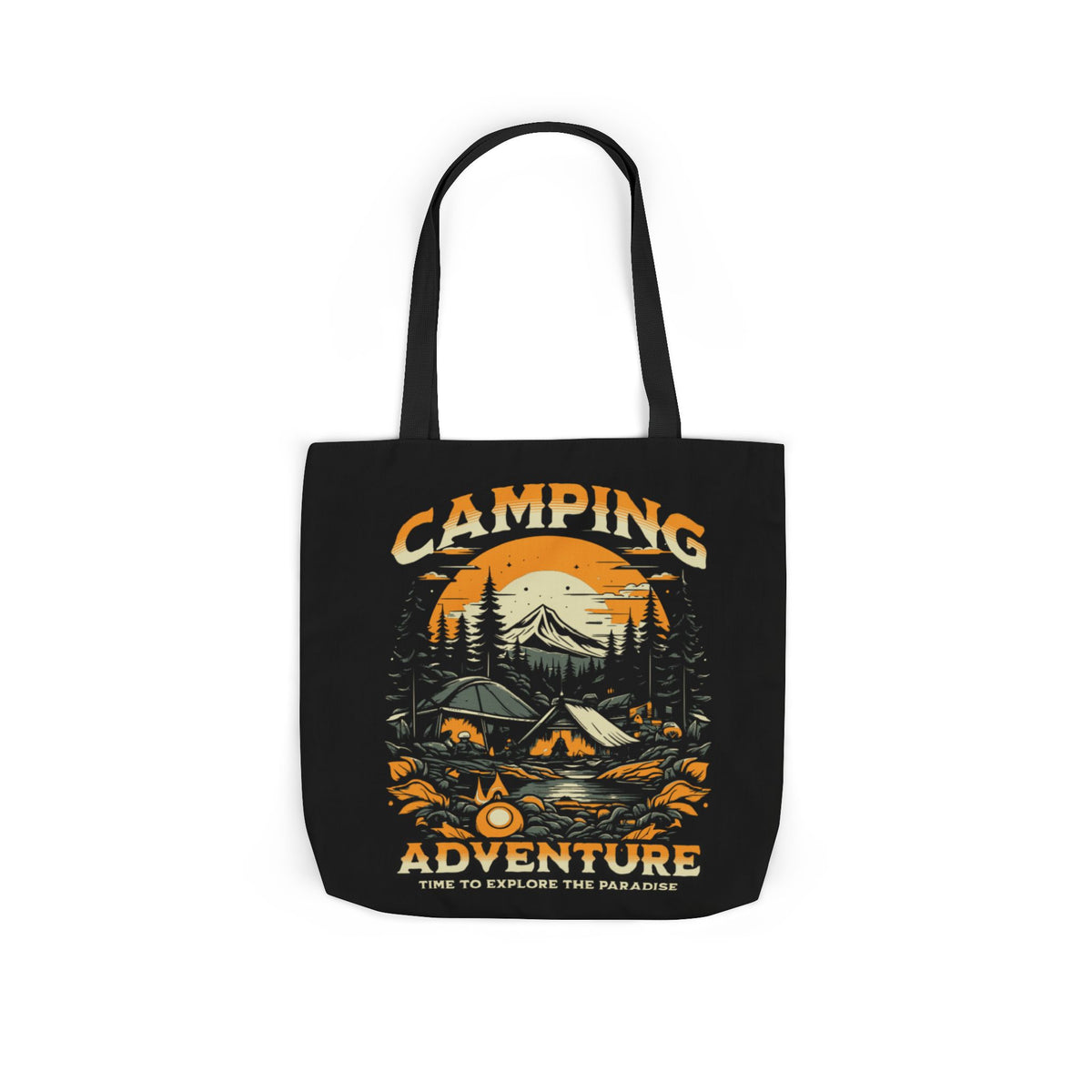 Camping Adventure Canvas Tote Bag
