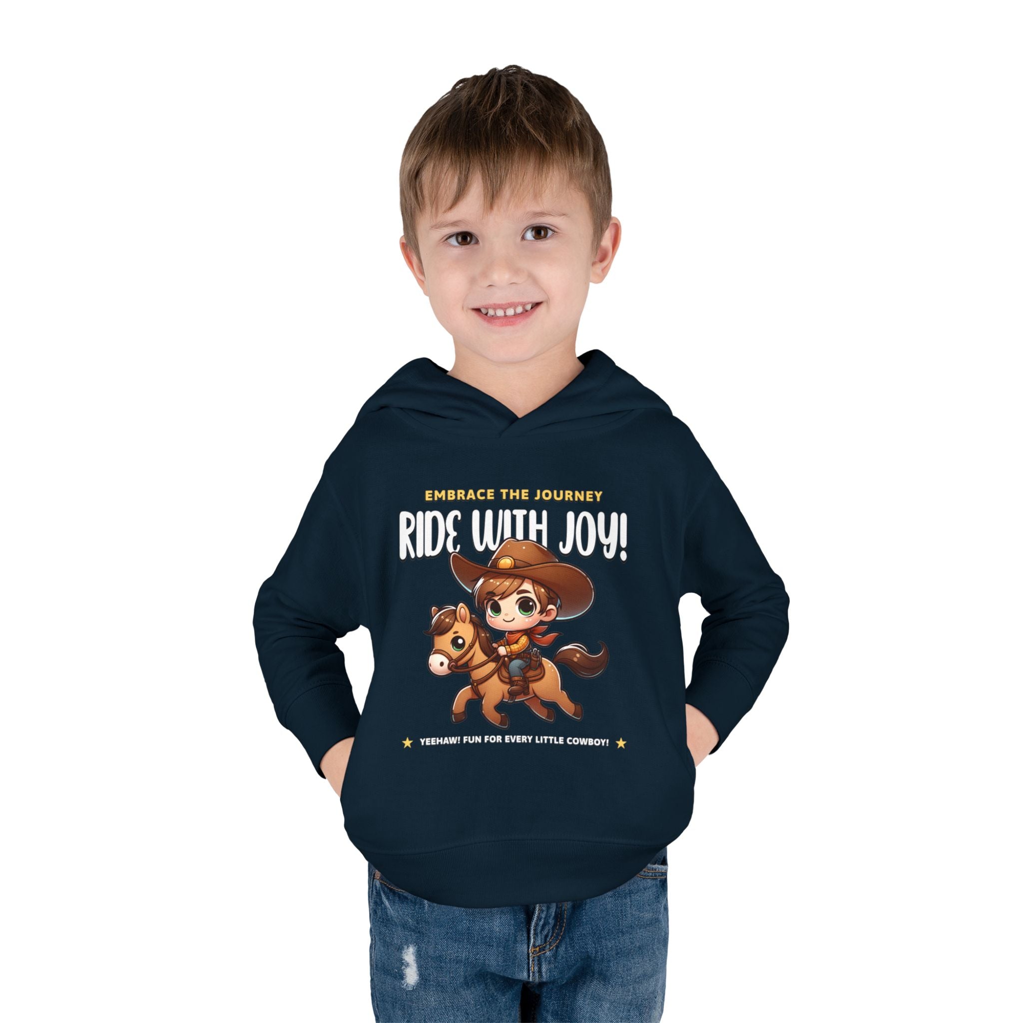 "Ride With Joy" Cowboy Kids Hoodie