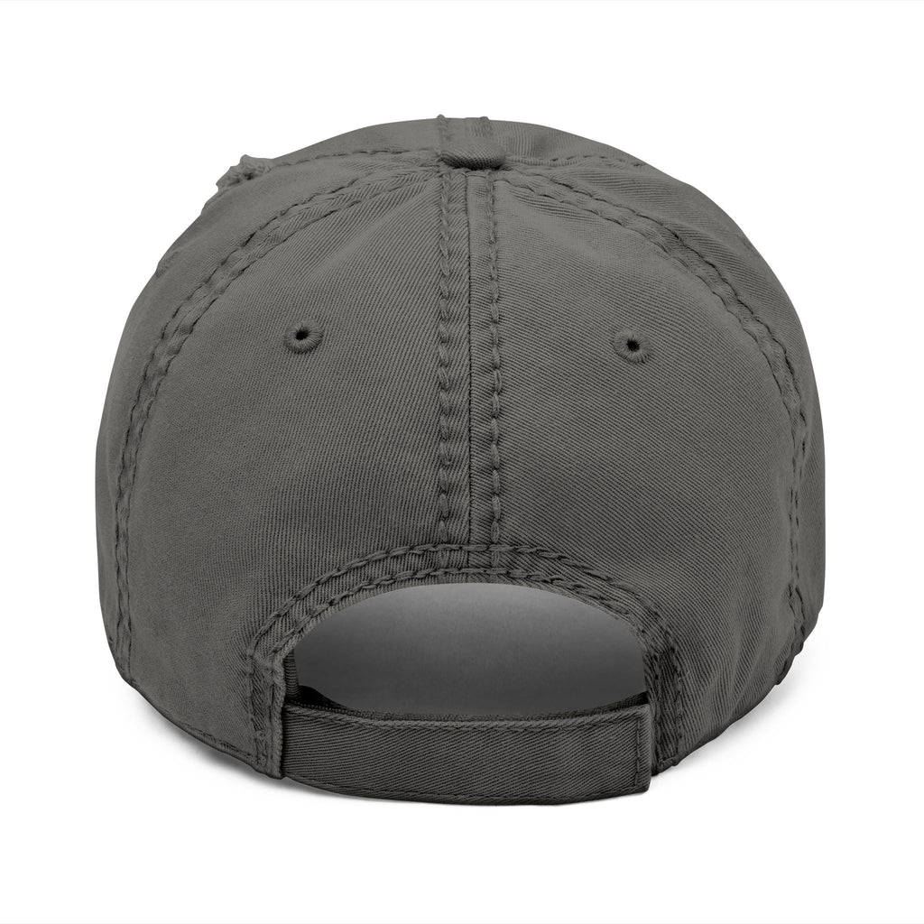 Coffee Distressed Embroidered Hat