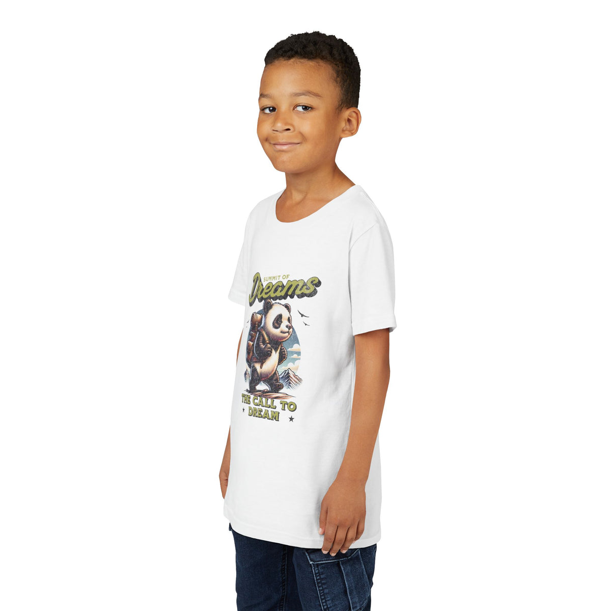 'Follow Your Dreams' Panda Youth T-Shirt