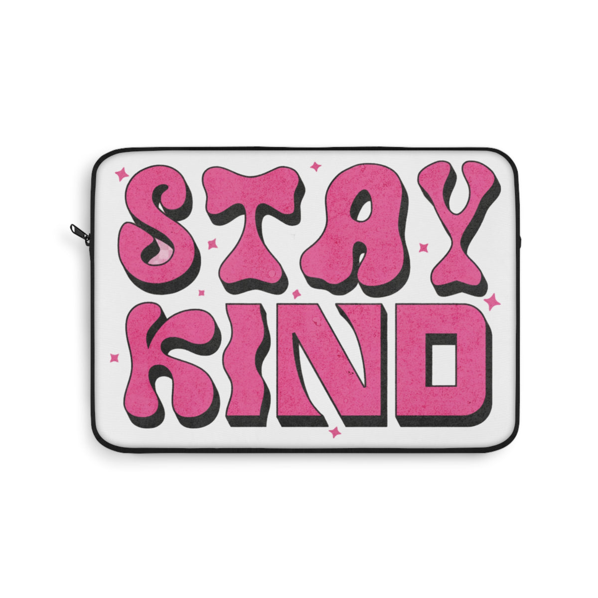 Stay Kind Pink Retro Laptop Cover