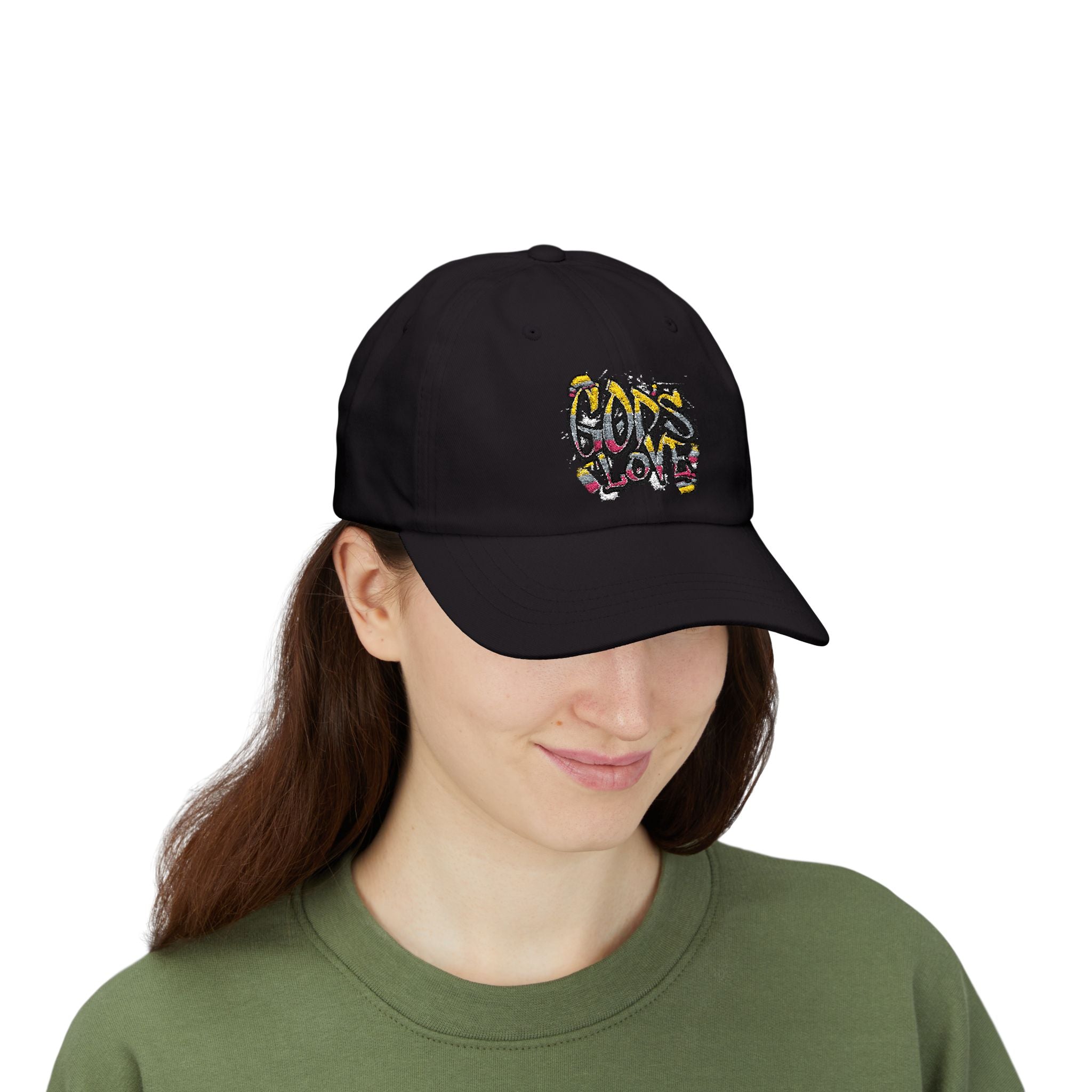 'God's Love' Graffiti Embroidered Baseball Hat