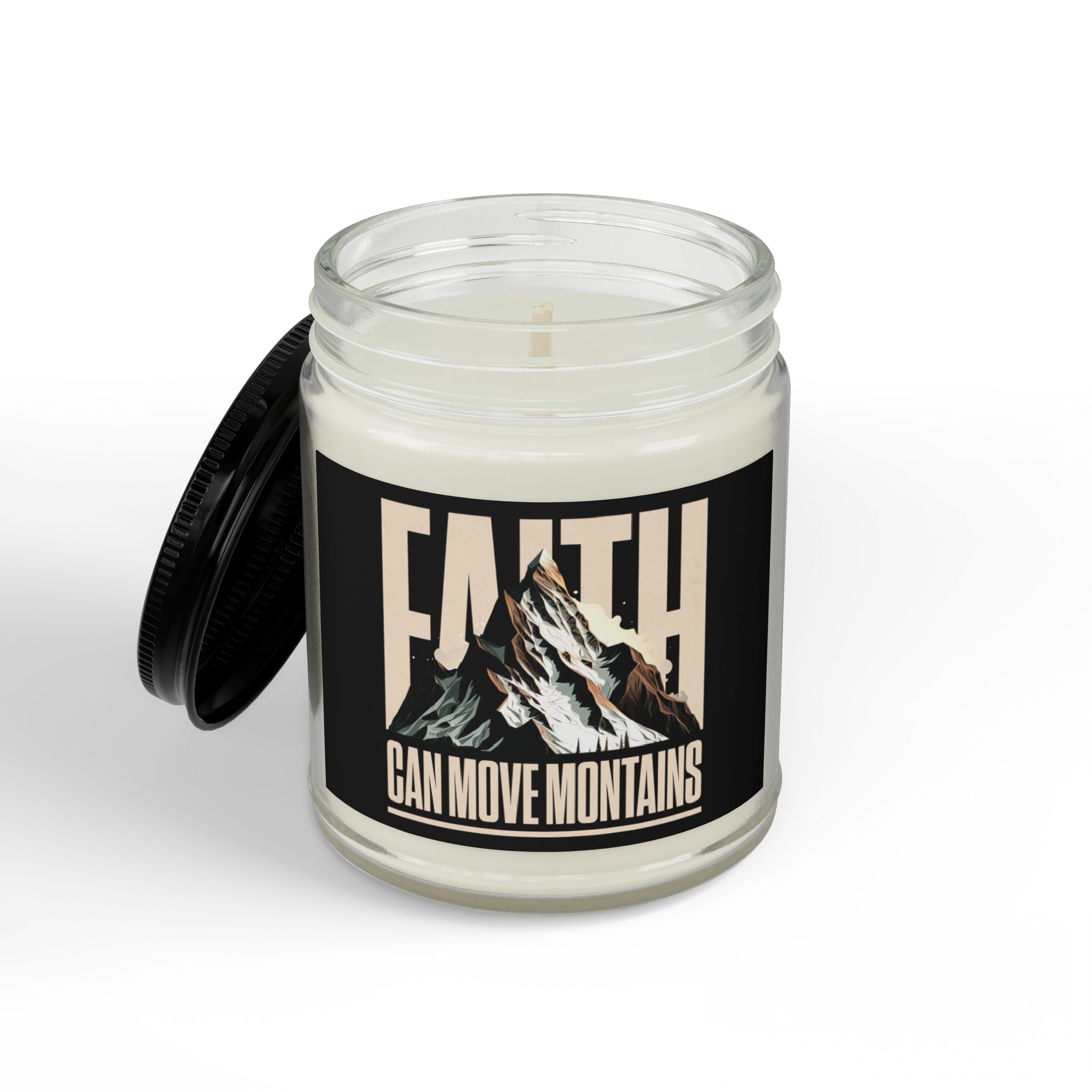 Faith Can Move Mountains Scented Soy Candle (4oz & 9oz)