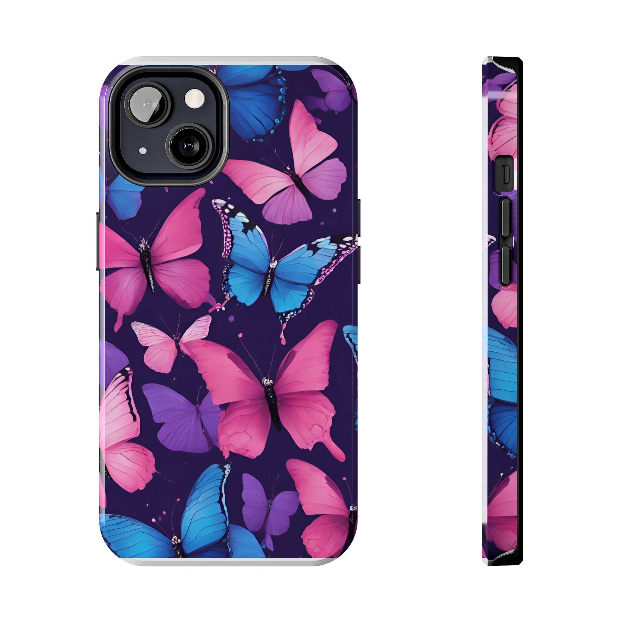 Butterfly Phone Case (Pink,Purple and Blue)