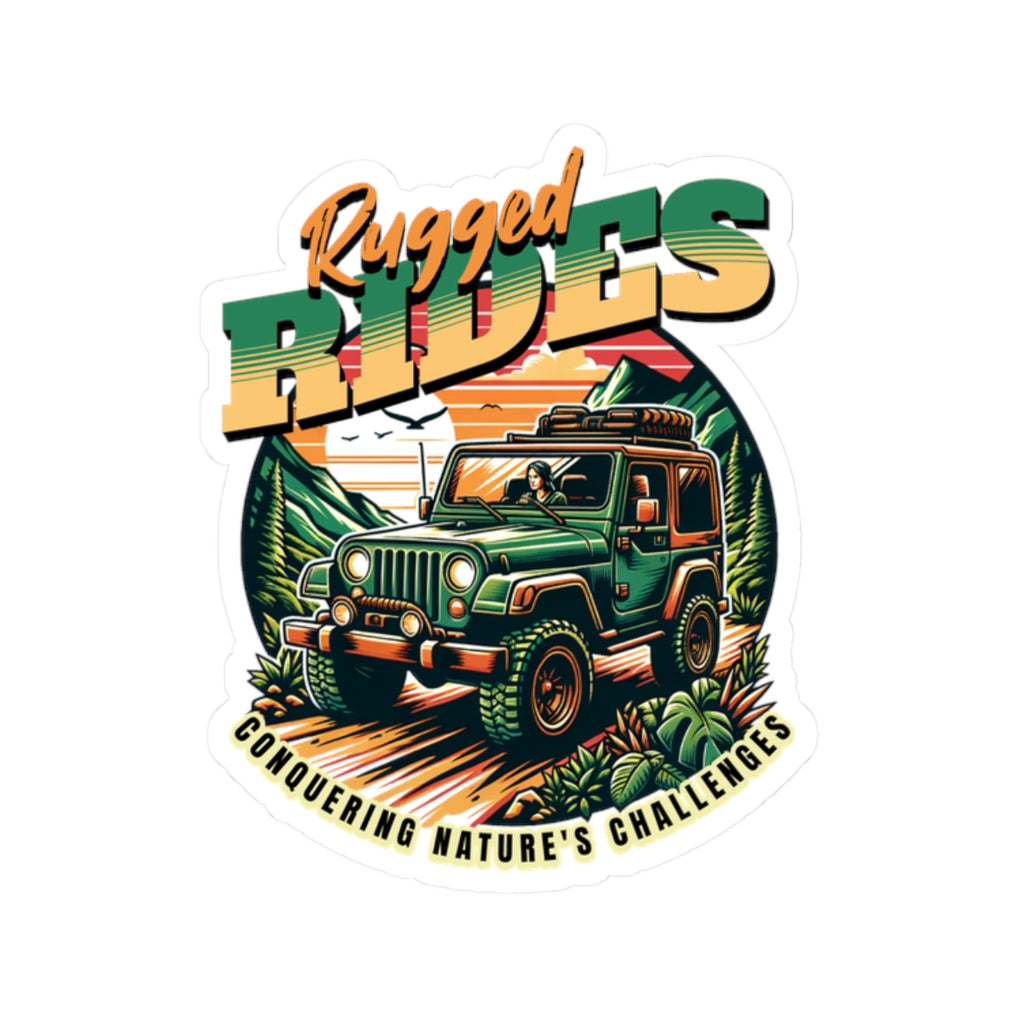 Rugged Rides Jeep Sticker