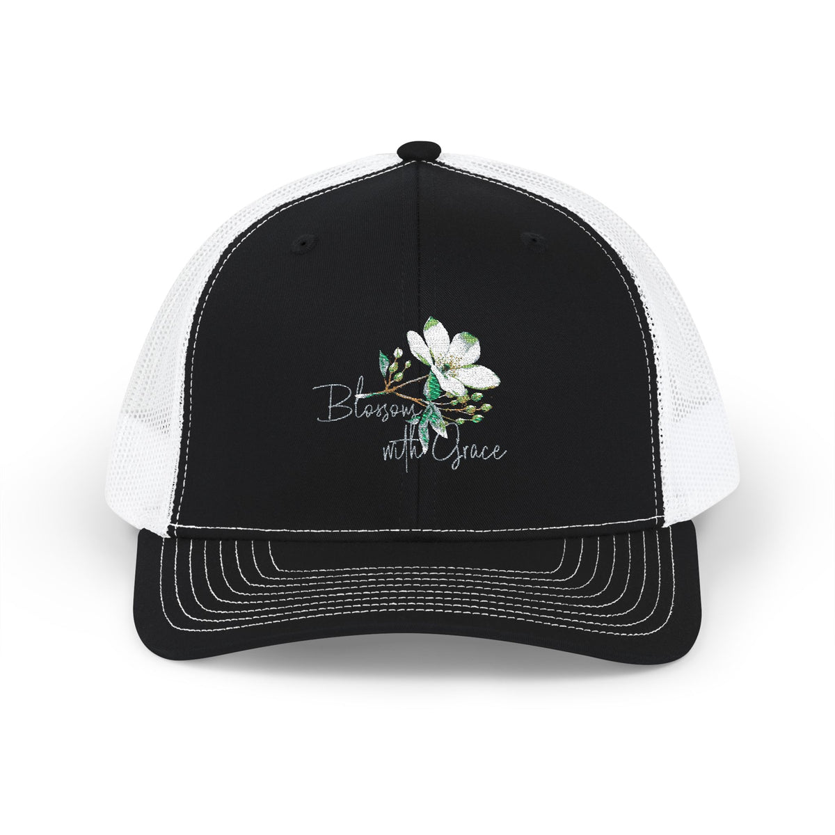 Embroidered 'Blossom with Grace' Floral Hat
