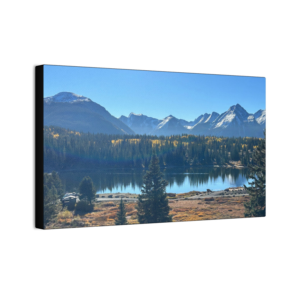 Mountain Lake Landscape Canvas