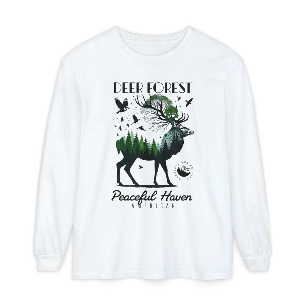 Deer Forest LS Tee