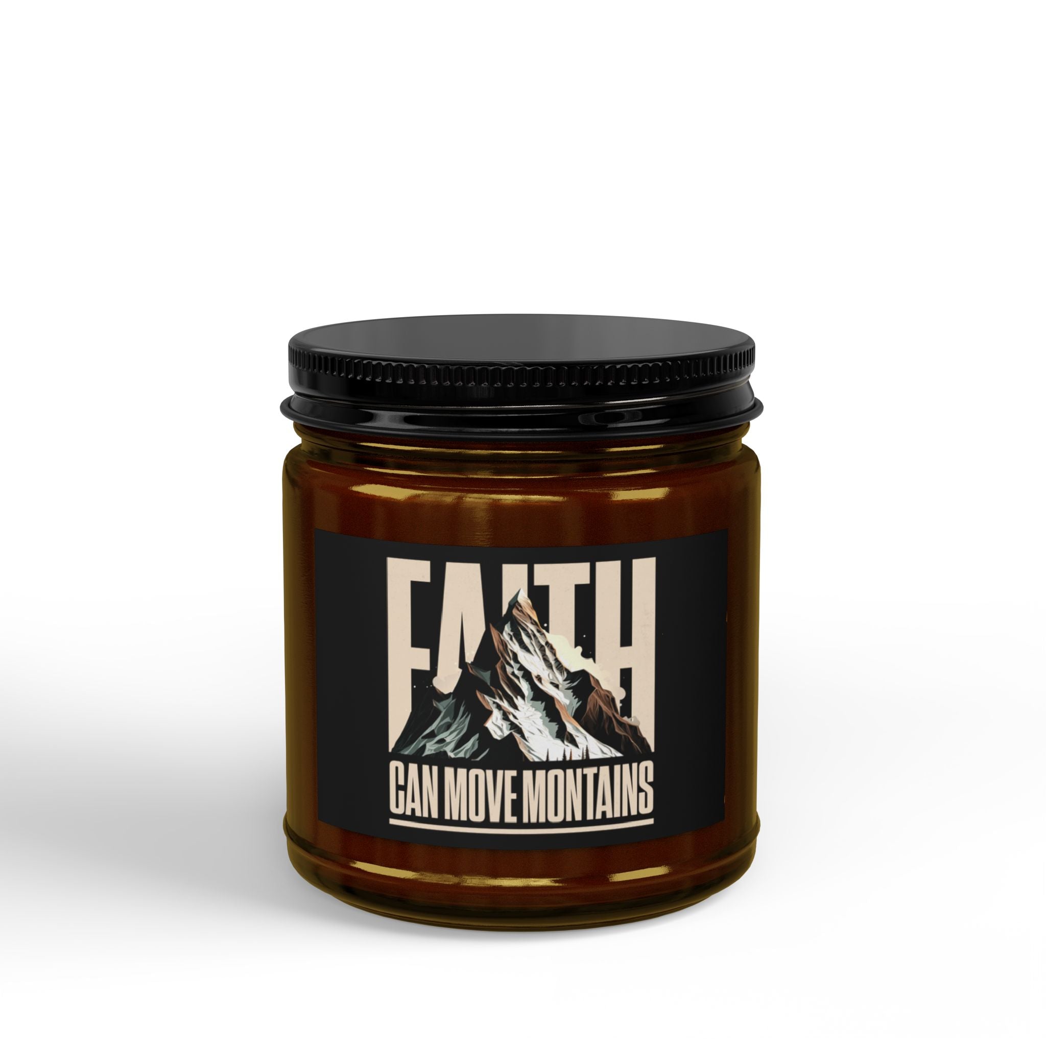 Faith Can Move Mountains Scented Soy Candle (4oz & 9oz)