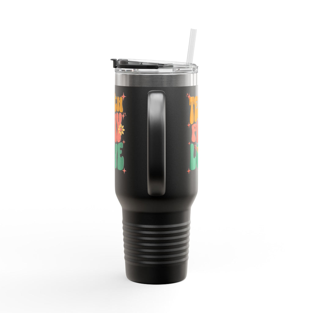 "Teach Pray Love" Retro Floral Tumbler (40oz.)