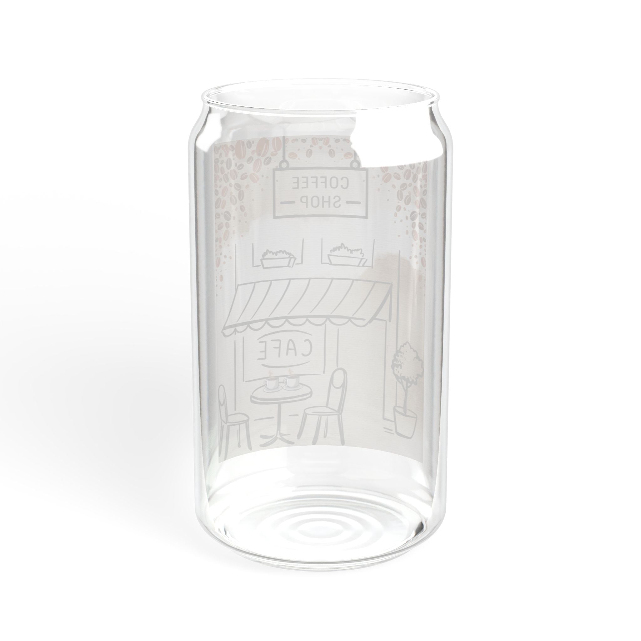 Coffee Shop Sipper Glass